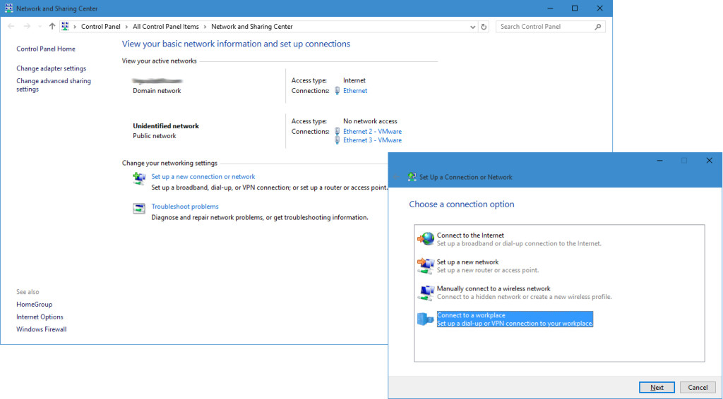 Setting up a Windows 10 VPN Client
