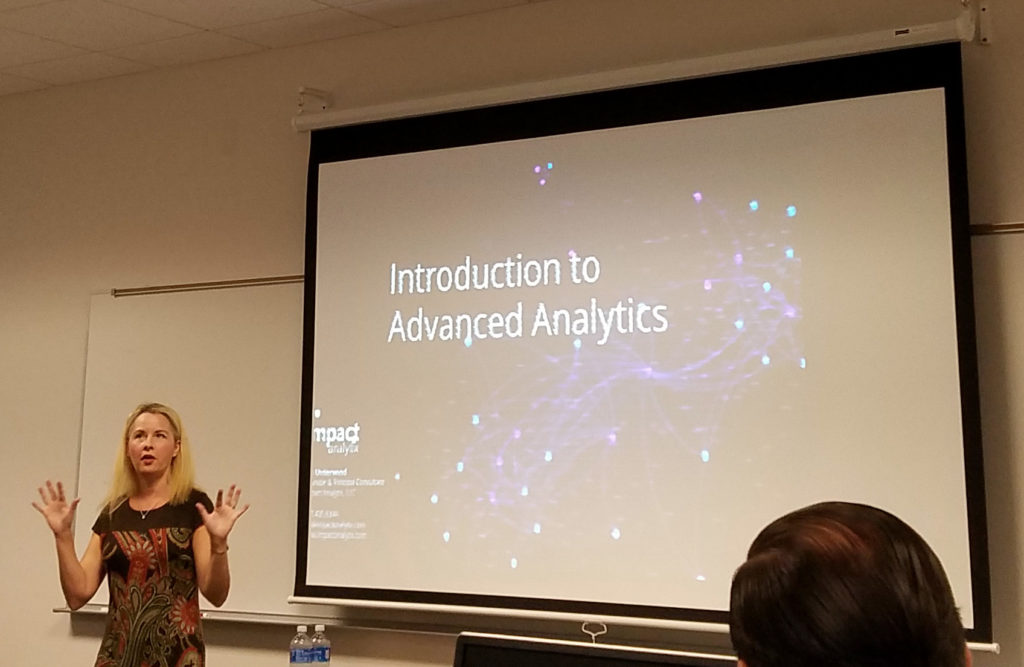 Jen Underwood presenting Advanced Analytics