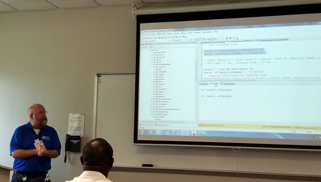 Anders Pedersen presenting IO Tuning 101 at SQL Saturday 560