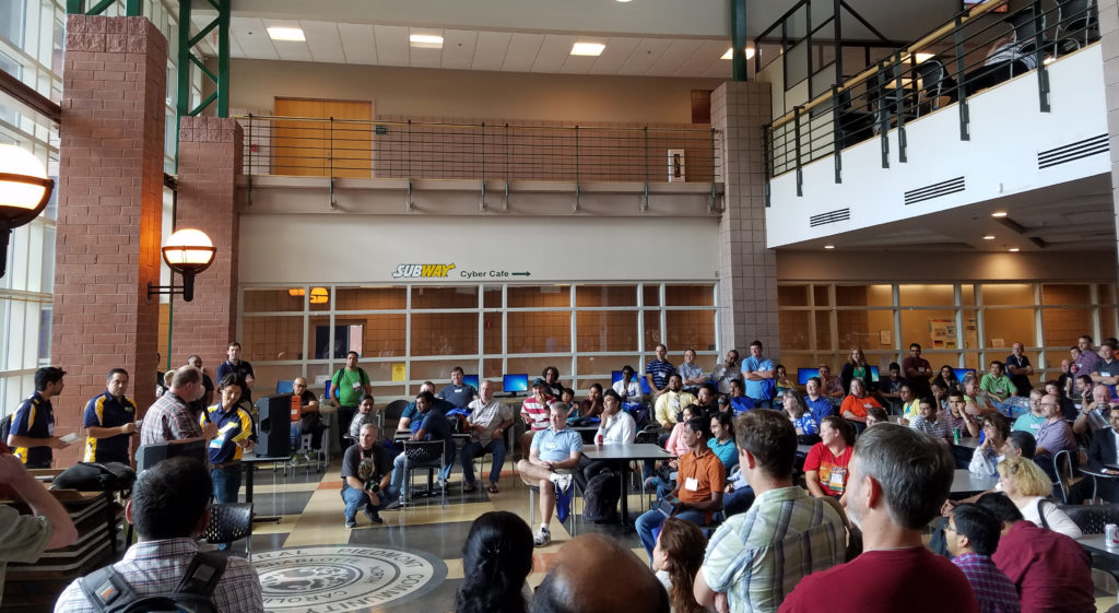 Closing comments and raffle at SQL Saturday 560